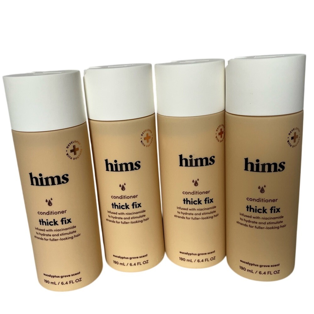 Hims Thick Fix Conditioner Set Of Four 6.4 oz Eucalyptus Grove Scent New